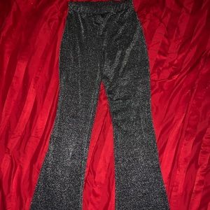 Wide leg fitted pants